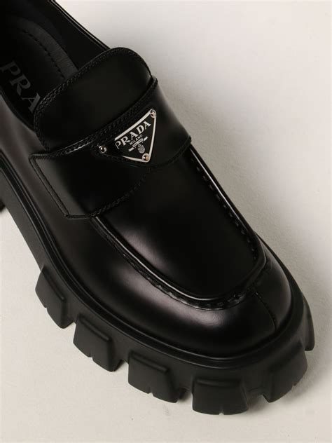 prada scarpe mocassino|Prada Crystal.